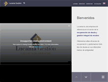 Tablet Screenshot of lucaniagestion.com